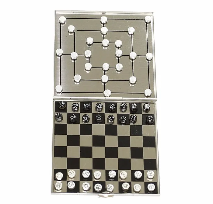 Top Quality Aluminum Magnetic Chess Indoor Game Set