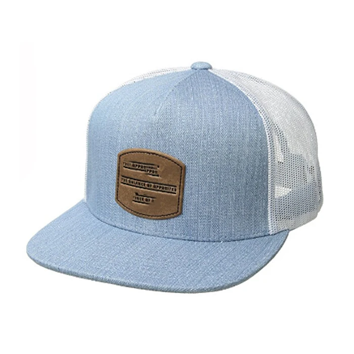 denim hat leather strap