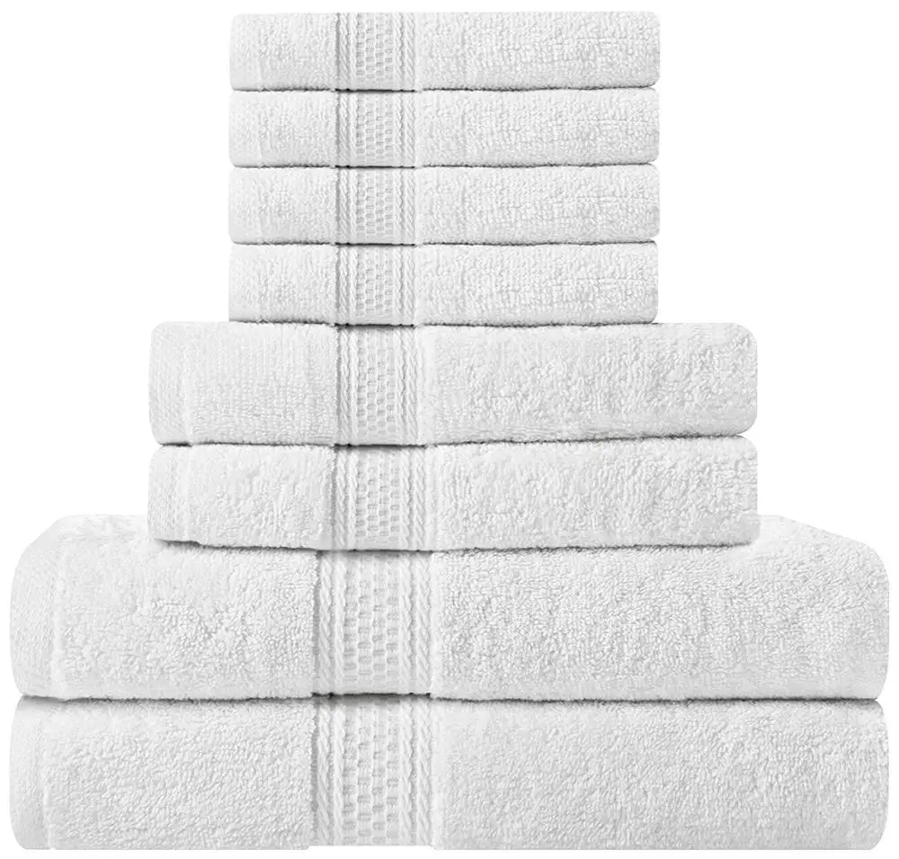 8 piece bath towel set