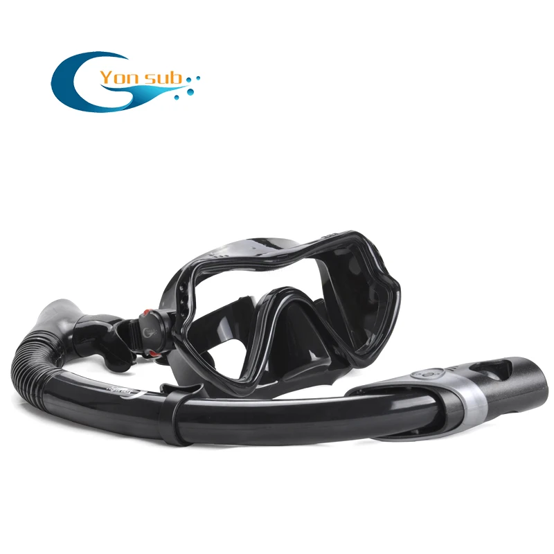 Adjustable Diving Fins Snorkeling Mask Glasses Silicone Snorkel Set for Adult 