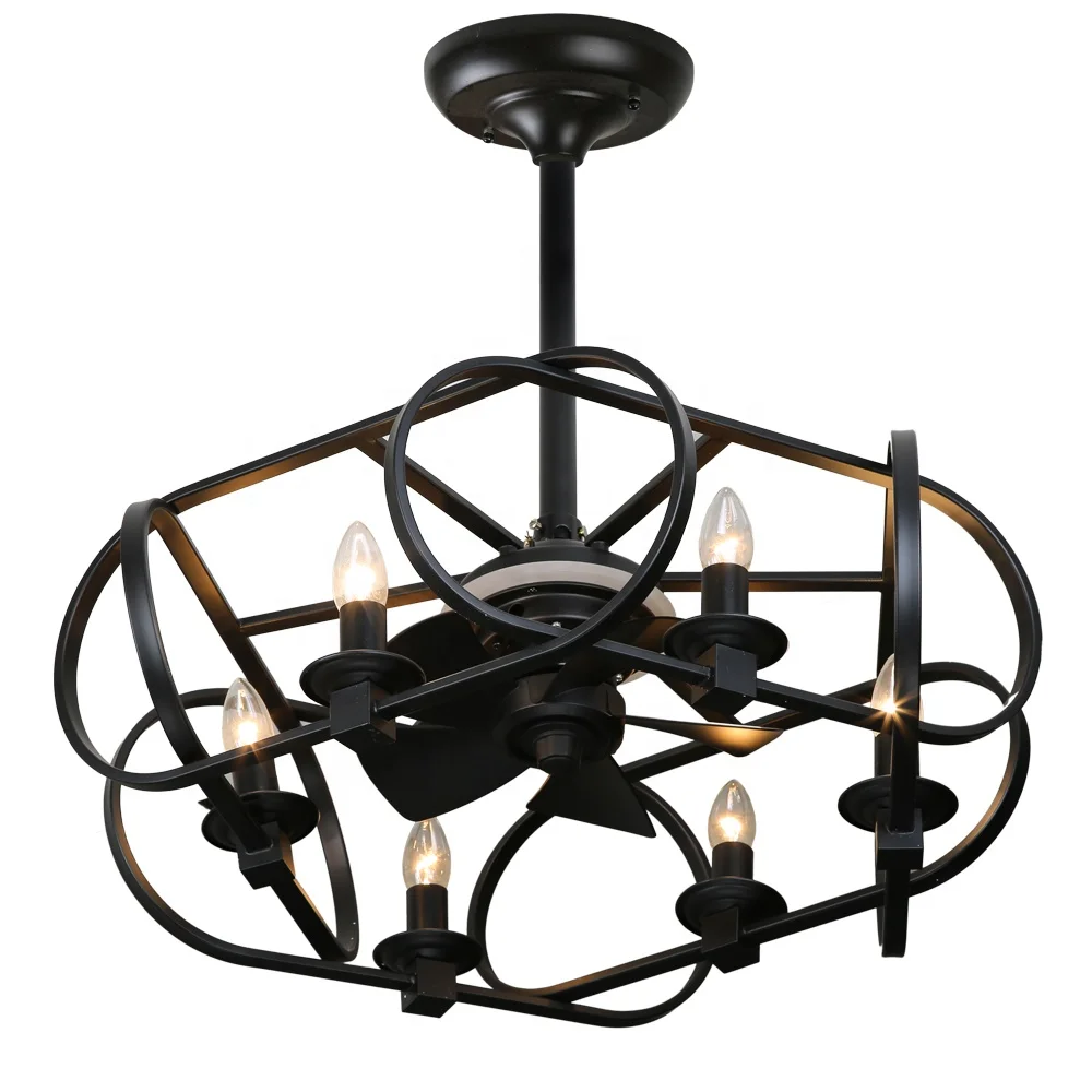 black wrought iron ceiling fans