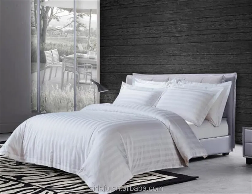 sateen stripe bedding