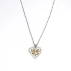 Celtic Gothic Necklace DY 2018 New Fashion Silver Heart Shaped Jewelry Gothic Knot Pendant Celtic Knot Cross Necklace