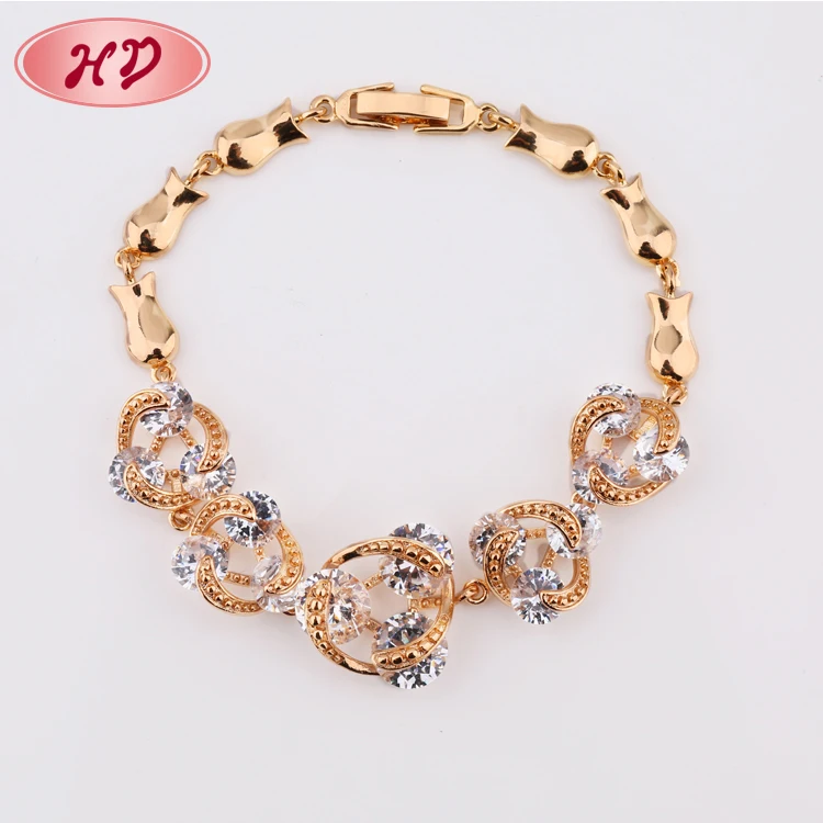 Buy Rose Gold Bracelet,Crystal Beads 