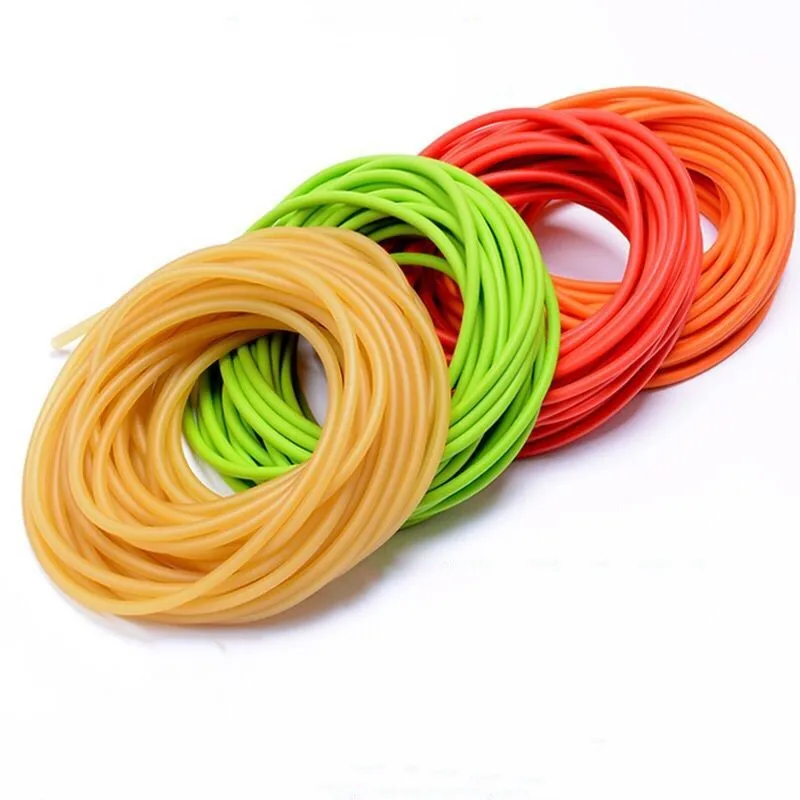 Details about   1M Fluorescent Green Elastic Latex Rubber Band Tube for Slingshot Replacement 