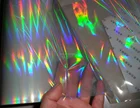 Free Cure Bopp Film Free Samples Plastic BOPP Holographic Transparent Film UV Cast Cure Purpose