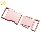 Release Metal Release Buckle Metal Side Release Buckle Rose Gold Color Quick Release Strap Buckle For Bag