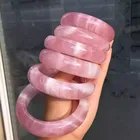 Jewelry Pink Rose Quartz Bangles Fashion Jewelry Women Bangles