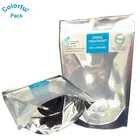 Foil Packaging Mylar Foil Bag Clear Window Smell Proof Custom Printed Ziplock Foil Mylar Weed Packaging Bags