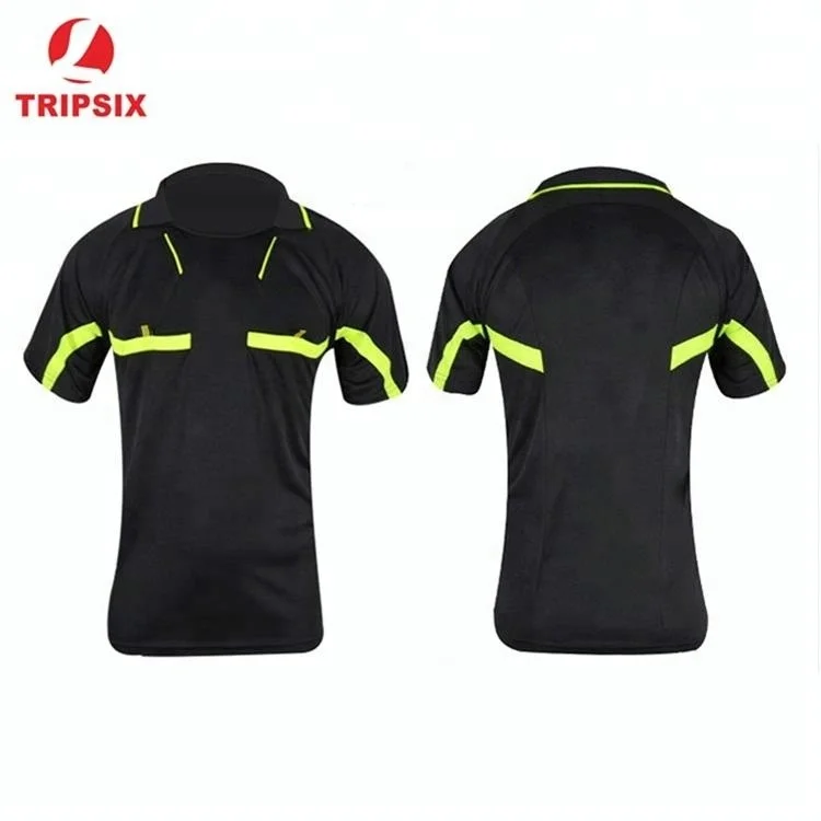 2018 Custom Soccer Football Referee Jersey Shirt