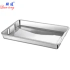 Tray Hospital Different Size Stainless Steel Rectangular Tray Hospital Food Tray Restaurant Serving Tray With Handle