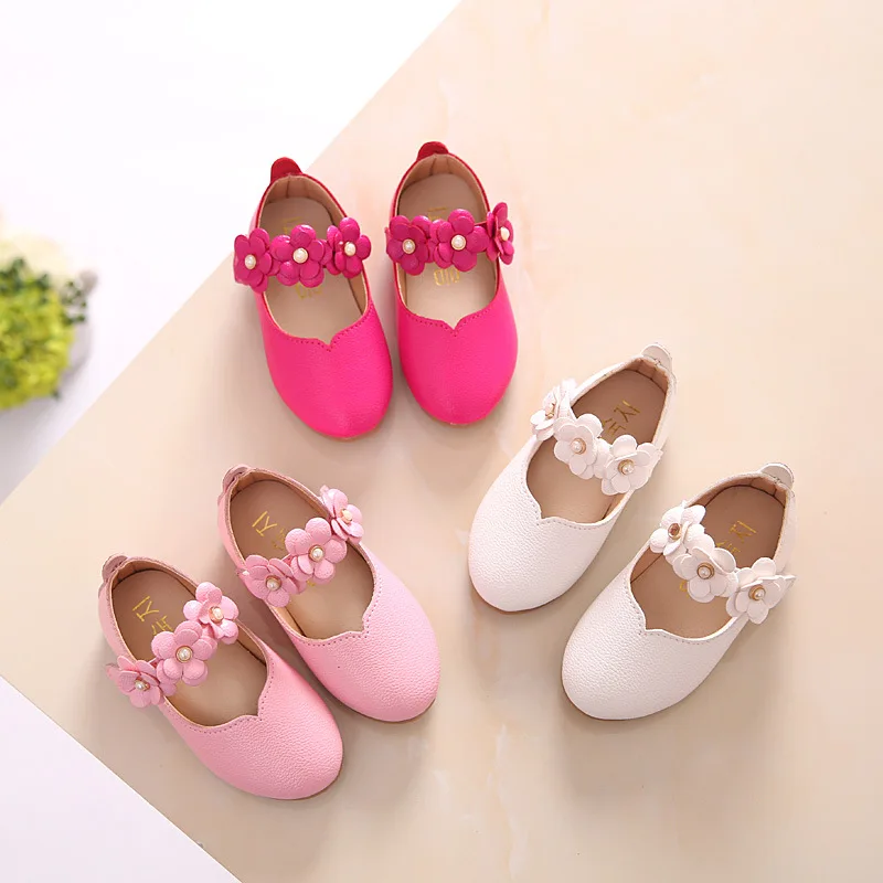 2019 Children Girls Princess Shoes Girls Dance Party Shoes Flowers Wedding Party 