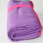 Towel Plain Color Custom Logo Microfiber Sport Fitness Towel With Elastic Band