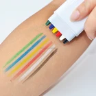 Manufacturer 6 Colors Flag Colors Non Toxic Face Paint Rainbow Paint