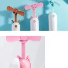 Hand Fan Cute Animal Shape Mini Portable Rechargeable Hand Fan With USB Cable