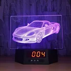 Changing 3d Lamp Zogifts Creative 3D Light Car Model Illusion 3d Lamp LED 7 Color Changing USB Touch Night Light For Kids