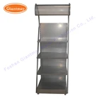 Display Cosmetics Tray Metal Cosmetic Display Stand Retail Floor Standing Trade Show Metal Display Professional Makeup Beauty Products Cosmetics Tray Racks Stands