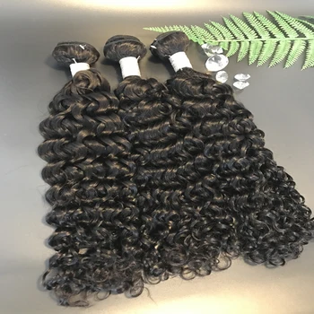 deep curly wig, Original Raw burmese curly hair natural virgin extensions bundles, Weave virgin hair factory