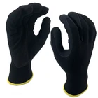Gloves Nylon NMsafety 13 Gauge Orange Nylon Liner Coated With Sandy Finish Nitry Workers Gloves Free Sample