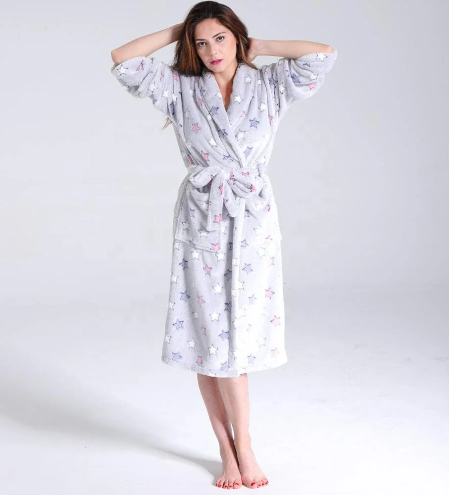 ladies star dressing gown