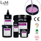 Nail Gel Factory L M Factory Bulk Wholesale Glitter Effect Professional Nail Uv Gel 1 Kg