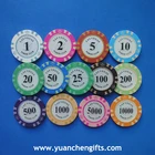 Poker 2016 Custom Sticker Poker Chip Ball Marker With Logo Printing