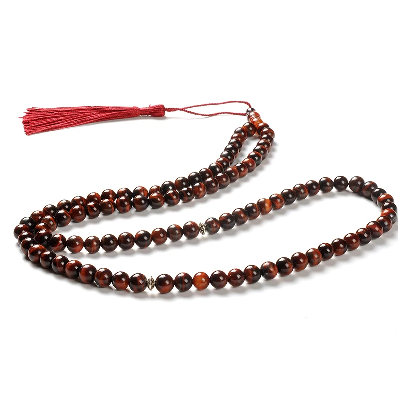 YS259 Tasbeeh Muslim Prayer Allah Beads  High Quality Hot Sale Tiger Eye Stone Necklaces Handmade Religious Customized Size