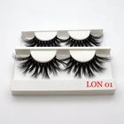 Eyelashes Eyelash False Produced By Mink Eyelashes Vendor With Custom Eyelash Packaging Private Label Mink Lashes 25mm False Faux 5D 3D Mink Eyelashes