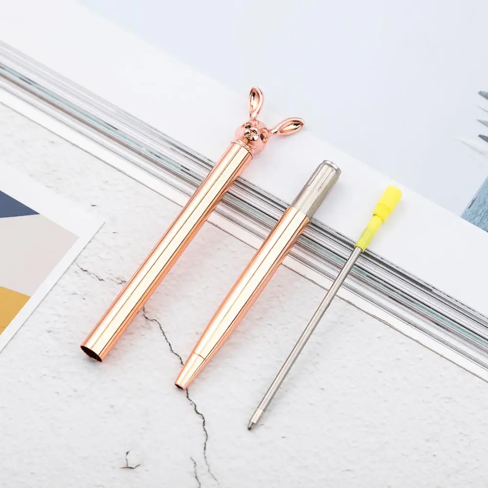 novelty cute metal animal rose gold silver gun gray blue pink