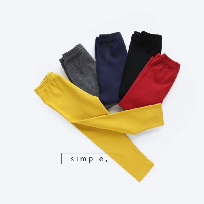 plain coloured leggings