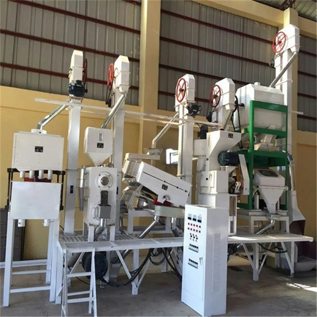 20-30 TPD Rice Milling Equipment Auto Mini Rice Mill 1000kg/h Rice Mill Processing Line
