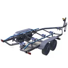 Boat Trailer Galvanized Heavy Duty Roller Boat Trailer With Manual Winch