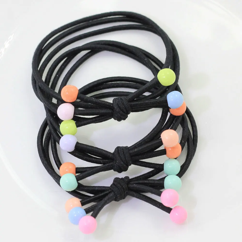 Chic 5/10 X Fluorescent Rope Ring Hairband Women Girl Hair Band Ponytail Hold RS 