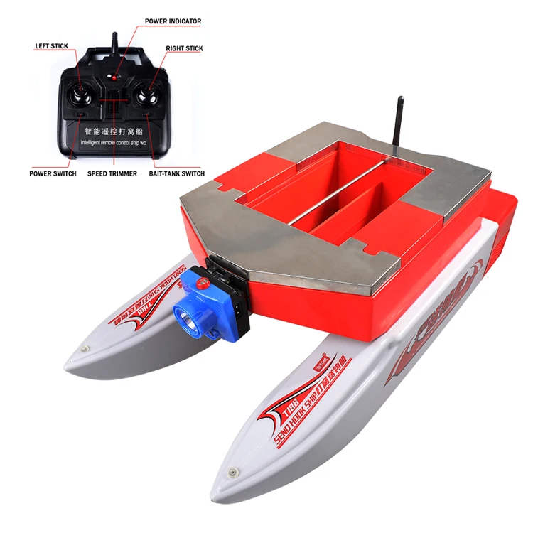 Upgraded 500m 2 6l Fish Tackles Fast Feeding Lures Catamaran Dual Hull Electric Fishing Rc Bait Boat Buy Rc Bait Boat Electric Fishing Rc Bait Boat Catamaran Dual Hull Rc Bait Boat Product On