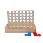 Red Blue Mini Wooden Color 4 In A Row Connect 4 In A Row 21 Red 21 Blue Pieces Board Game