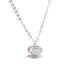 925 sterling silver pearl shell pendant necklace