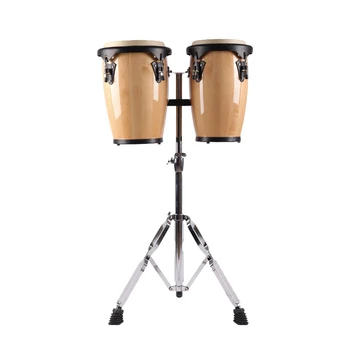 wholesale wooden conga drum with metal stand