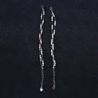 Pearl Beads Pearl Pearls Beaded Bracelet 3-4mm Mini Rice Shape Freshwater Pearl 2 Strands Beads Bracelet