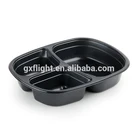 Disposable 2 Compartment Dual Ovenable CPET Dish For Food Packaging