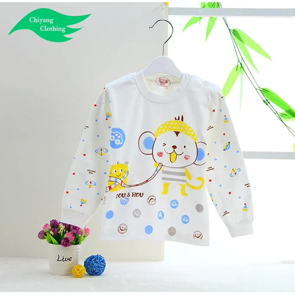 manufacturer Baby clothes wholesale price cartoon 100% cotton baby blouse made by CHIYANG factory