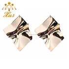 Stud Earrings Antique Gold Stud Earrings Vintage Simple Geometric Stud Earrings Jewelry For Women Retro Alloy Antique Gold Round Hollow Statement Earrings Brincoser12471