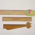 Custom Bamboo Wooden Ruler /laser Engraving/printing Logo