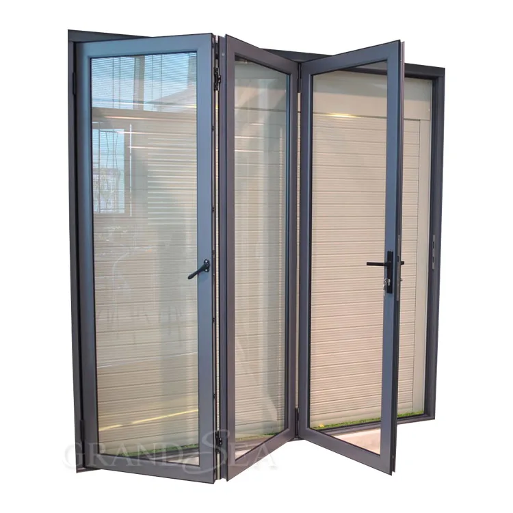 Commercial accordion veranda exterior interior aluminium bi-fold doors design