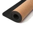 Yoga Mat Factory High Quality Eco Friendly Custom Printed Logo Organic Cork Tpe Yoga Mat