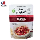 Pouch Sauces Tea Plastic Bag Round Bottom Plastic Bag Stand Up Pouch White For Tea Sauces Spices