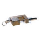 MK614 Brass Dimple Key Rectangular Padlock