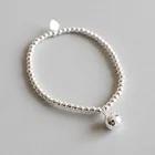 925 Sterling Silver Silver Korean 925 Sterling Silver Bead Unique Bracelets Jewelry For Women