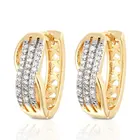 18k Gold Hoop Earrings Earring Manufacturer Korean Jewelry 18k Gold Hoop Earrings Wholesale