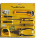 7piece DIY tool kit with knife scewdriver plier measure tape