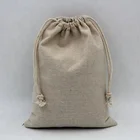Tea Bag Organic Tea Bags Promotional Custom Logo Printed Organic Produce Reusable Linen Fabric Drawstring Tea Bag